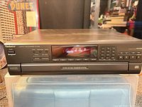 Front view of Technics SL-PD6 CD changer showing overall condition