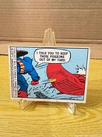 Front of 1966 Marvel trading card showing Captain America comic panel and subset text