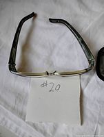 Full view of eyeglass frame folded