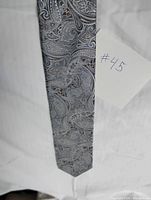 Full view of tie front showing length and pattern