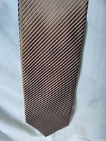 Full view of Balmain striped necktie front