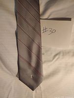 Full view of front of tie showing pattern and color
