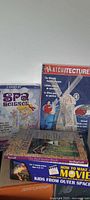 Spa Science, Matchitecture Windmill kit, movie book and additional kit visible