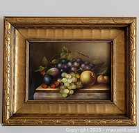framed still life painting front view