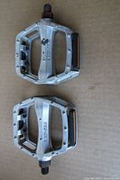 Both pedals top view showing model stamp and condition