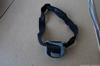 Front view of LED headlamp with elastic strap