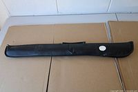 Black soft cue case closed