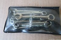 wrench set in original vinyl pouch displaying Craftsman logo
