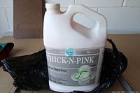 Front view of 1-gallon jug Thick-N-Pink hand soap