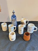Group shot of all eight ceramic items