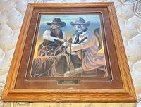 Front view of framed print showing full artwork and plaque