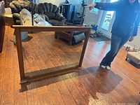 Front view of rectangular mirror showing frame and glass