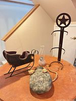 All four décor items displayed on table