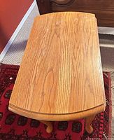 Leaf folded showing rectangular shape and grain