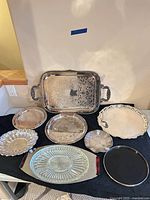 All seven serving pieces displayed together