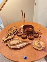 All items grouped on table