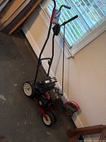 Full view of Yard Machines gas lawn edger