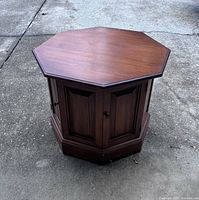Octagonal side table closed