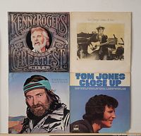 Front covers of four vinyl albums
