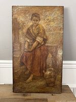 Full view of framed painting front