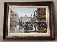 Framed Tommaso Silvestri oil painting full view