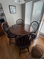 Table with four matching chairs