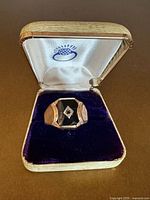 Ring in presentation box, full view