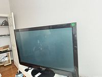 Front view of Panasonic 46-inch TV on stand