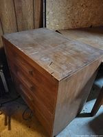 Top and side view displaying surface condition and depth