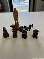 All six figurines grouped together