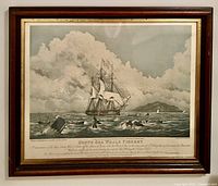 Framed lithograph full view