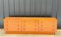 Front view showing full dresser and all drawers