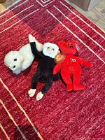 Group shot of all three TY plush toys