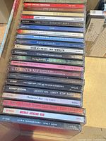 CD spine titles shown inside box