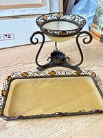 Warmer and tray full view showing design and finish