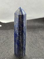 Full view of the lapis lazuli tower standing upright