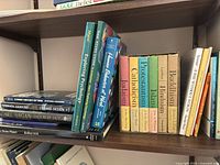 Shelf view of psychology, management and religion series books