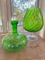 Front view both vases showing forms and color