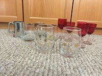 Group shot of all nine drinking vessels