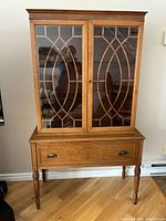 Full front view of china cabinet
