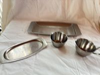 All four stainless pieces together