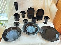 Entire set laid out displaying all pieces