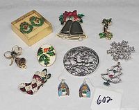 All ten jewelry pieces laid out showing variety