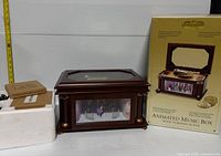 Music box with retail box and styrofoam insert