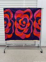 Full fabric panel on stand showing overall pattern