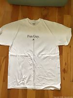 Front view of entire T-shirt laid flat