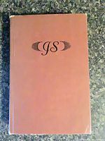 Front cover showing brown cloth and JS monogram