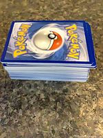 Stack of Pokémon cards