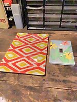 Front view of glass plate and switch cover