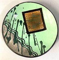 Front view showing design and glaze